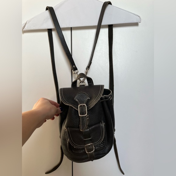 Roots Bags Vintage Genuine Leather Roots Backpack Poshmark